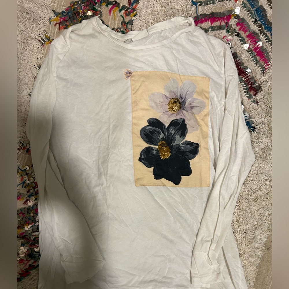 DRIES VAN NOTEN floral patch shirt